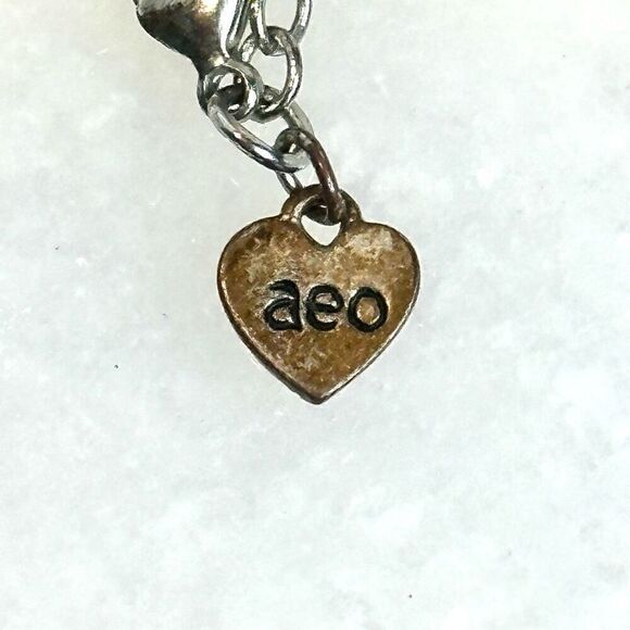 American Eagle Outfitters Silver-tone Chain Filigree Round Pendant Necklace 31" - Picture 5 of 7